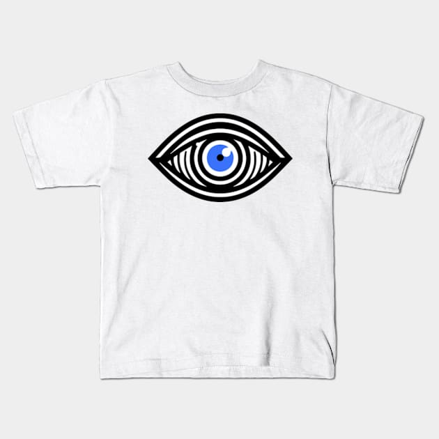 Evil Eye Kids T-Shirt by ArtFactoryAI